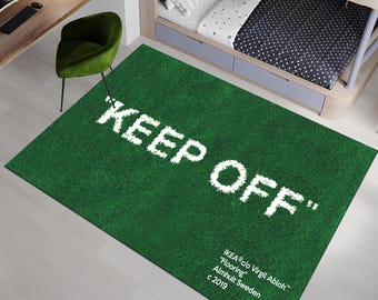 Keep Off Rug, Green Rug, Grass Pattern Rug, Modern Rug, Runner Rug, Home Decor,Area Rug,Aesthetic Rug,Rugs for Living Room,Housewarming Gift