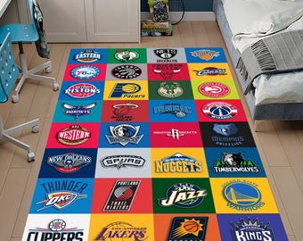 Dywan do koszykówki, dywanik drużyny NBA, dywanik do pokoju chłopców, dywanik sportowy, dywanik do pokoju dziecięcego, dywan niestandardowy, dywan Hypebeast, dywanik, spersonalizowany dywan, unikalny dywan, prezent dla niego