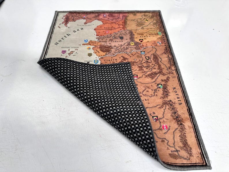 The Witcher World Map Rug - Fantasy Map Rug - Video Game Map - the ...