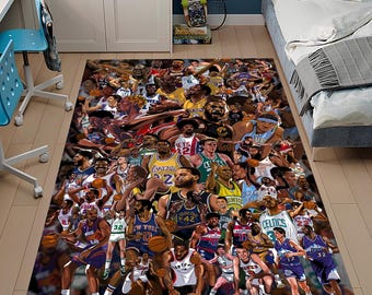 Nba Players Rug, Legend Rug, Basketball Rug, Sport Rug, Popular Rug, Cool Rugs, Custom Rug, Hypebeast Rug, Area Rugs,Unique Rug,Gift for her