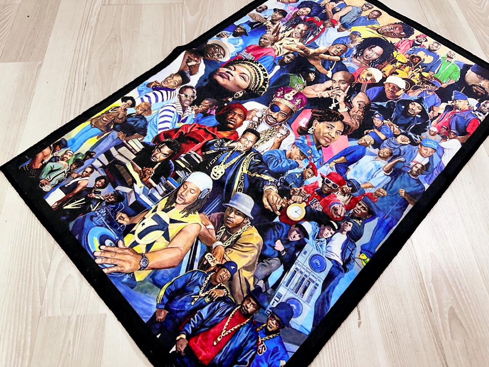 Rap Designed Rug Hiphop Rug, Legends Rug,rappers Rug,music Rug,music Decor,music Room ...