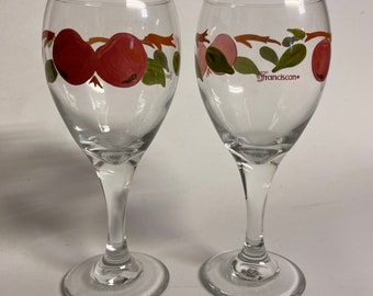 Set mit 2 Franziskaner Apfel 7,5 &#39;&#39;Wein Wasser Esszimmer Gläser Becher