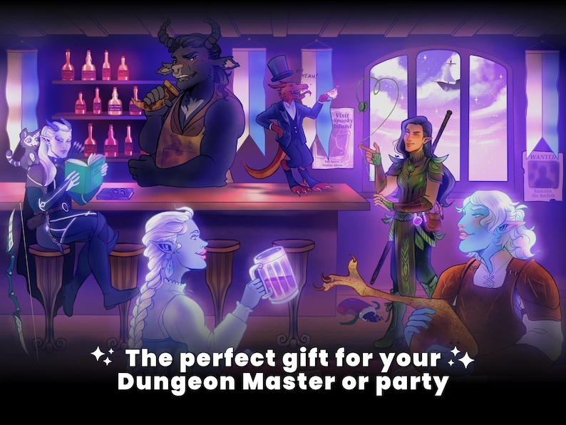 DND Party Art Commission - Adventuring Group Portrait, Custom Fantasy ...