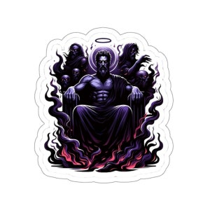 Hades Sticker - Mythological God Decal - Greek god Figures - Greek Mythology Laptop and Phone Decoration