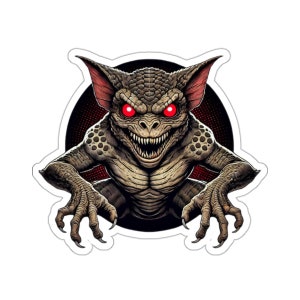 Chupacabra Vinyl Sticker - High-Quality Cryptid Decal for Scrapbooking, Phone Cases, and Notebooks - Spooky Mythical Creature Art