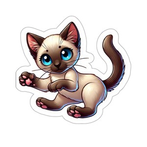 Cute Cat Sticker | Adorable Kitty Decal | Perfect for Laptops, Water Bottles & More
