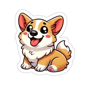 Cute Dog Sticker | Adorable Puppy Decal | Perfect for Laptops, Water Bottles & More