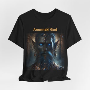 Anunnaki Wisdom Tee: Ancient Deity & Mystical Power Unisex Jersey Short Sleeve
