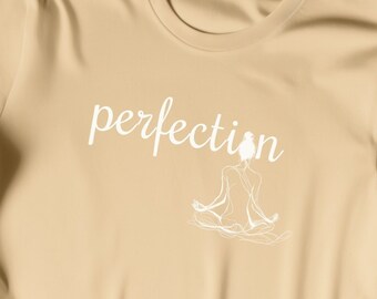 Perfektion Yoga Shirt für FrauenMeditation Mädchen Meditation Shirt Yogi Shirt Yoga Geschenke für sie Yoga Shirt, Yoga Lehrer Geschenk Yoga Kleidung