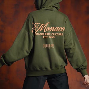 Monaco Grand Prix Culture EST 1950 Hoodie, Vintage Racing Fan Unisex Pullover, Retro Motorsport Apparel, Circuit de Monaco Sweatshirt