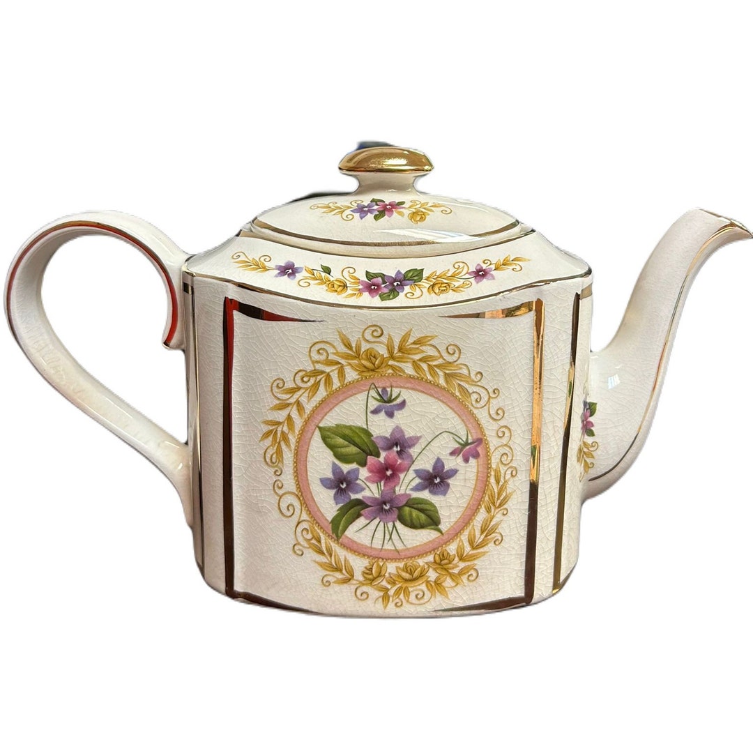 Rare Vintage Small Rectangular Shape Arthur Wood Teapot Made in England ...