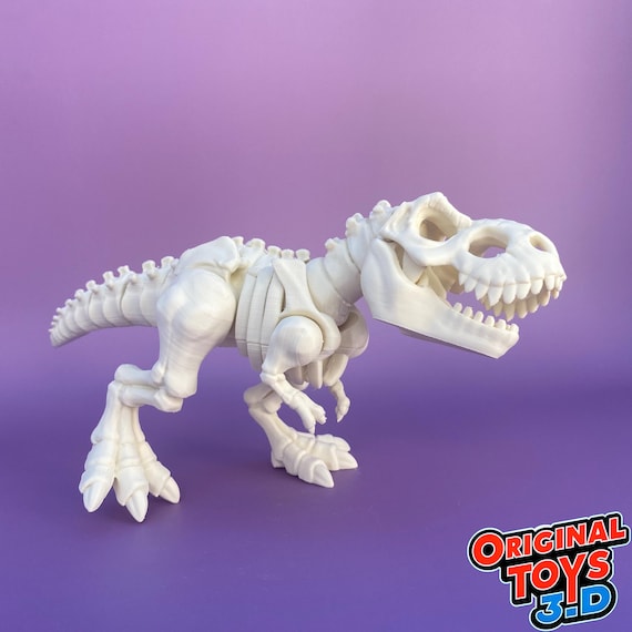 T-rex Skeleton Articulated Flexi Stl Toys 3dprint - Etsy