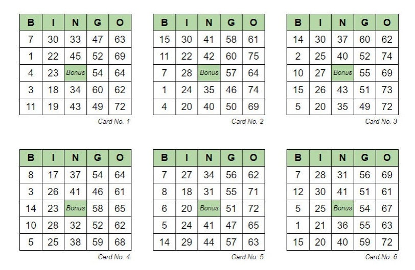 Printable Bingo Cards & Draws Generator and Card Validation - Etsy
