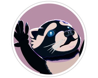 Pedro the Dancing Raccoon Meme Sticker | Funny Animal Sticker