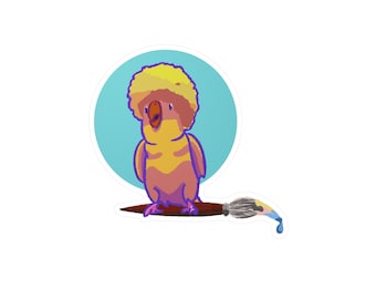Birb Ross | Funny Bird Sticker for any artist