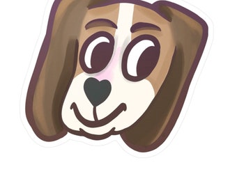 Cute Side eye Puppy Sticker | Vinyl Waterproof | Cute animal design dog sticker | Cute Animal Dogo Puppers