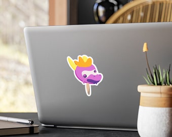 Spyro the Dragon Melted Popsicle Sticker | 90s Platformer, Glossy Vinyl