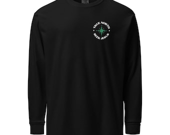Seek Jesus | Christian Long Sleeve Crew | True North Seek Jesus Shirt | Scripture Tee | Inspirational Christian Apparel for Men & Women