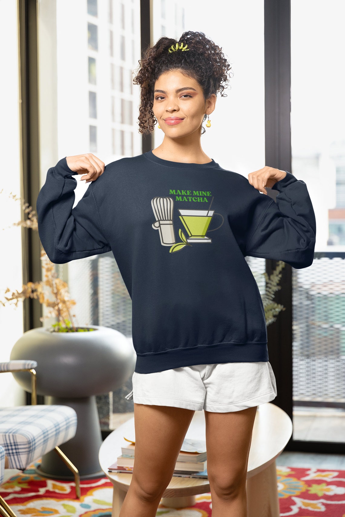 Matcha & Books Crewneck