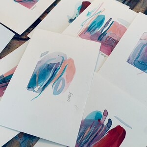 Piccoli formati: serie “Les Délicates” viola e turchese