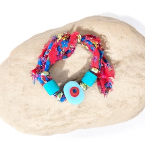 Bandana Bracelet – Boho Jewelry for Women, Bandana Bracelet, Bandana Necklace, Colorful Jewelry