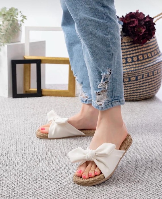 Bohème Chic Chaussures Plates InvitÃ©e Mariage Mules Tissées