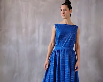blue lurex dress Blue Rainbow Lurex Dress