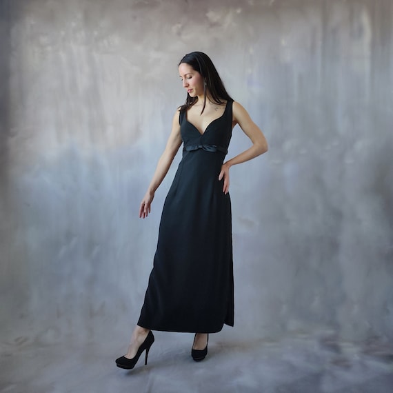 black mini dress with sheer sleeves Off-Piste main image 1