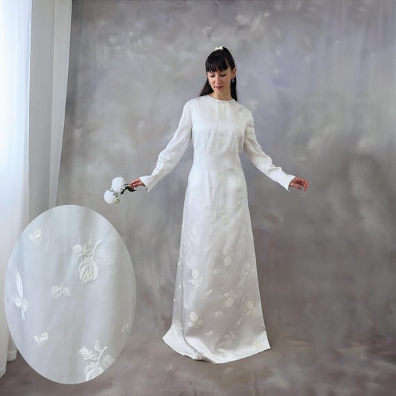 modest vintage wedding dresses Luxury High Neck Long Sleeve Vintage-Inspired Lace Gown Plus Size Size 16 You can choose from 6 colors Vintage Long Sleeve Satin Modest