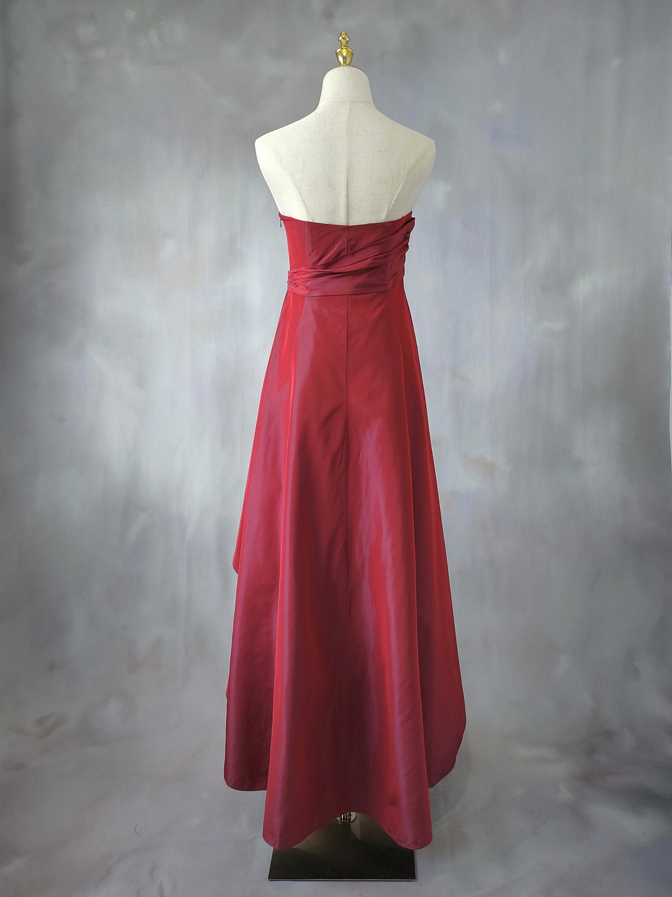 red prom dress david's bridal Red Ball Gown Prom Dress Full Length