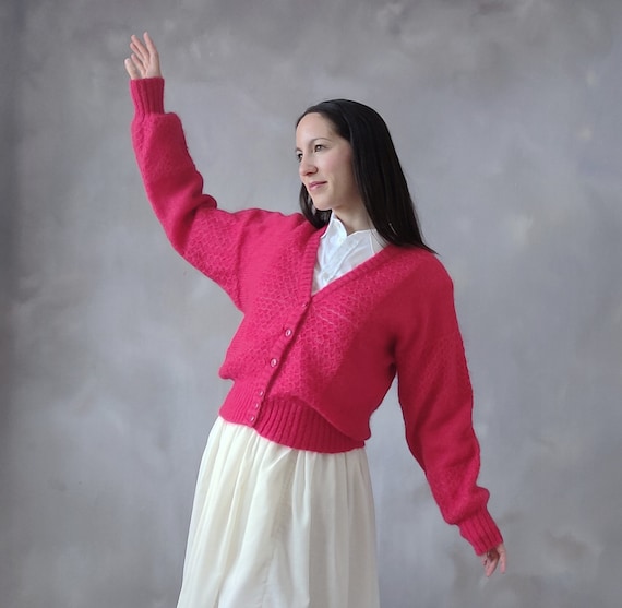 1970s pink mohair knit - Gem