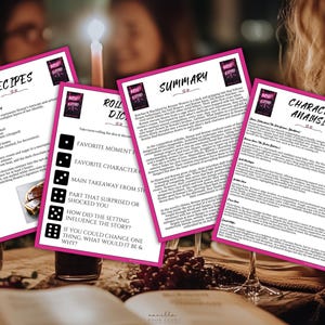 Butcher & Blackbird Book Club Guide Book Club Games Book Discussion Questions Brynne Weaver Book Club Kit Activity Dark Romance Fiction