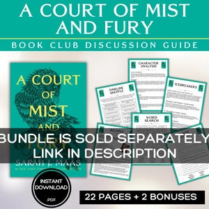 A Court of Mist and Fury Trivia Game Book Club Games Sarah J Maas BookTok Bookstagram Fantasy Romance Romantasy ACOMAF Party Games