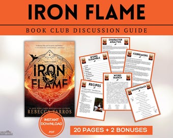 Iron Flame Book Club Guide Book Club Games Discussion Questions Rebecca Yarros BookTok Bookstagram Fantasy Romance Romantasy Empyrean Series