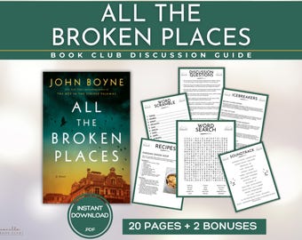Book Club Kit for All the Broken Places by John Boyne - Etsy