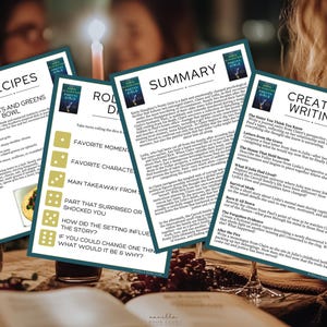 Pretty Girls Book Club Guide Book Club Games Book Discussion Questions Karin Slaughter Book Club Kit Activity Mystery Thriller Reading Group