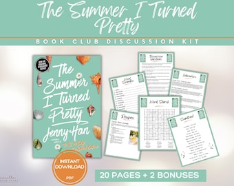 The Summer I Turned Pretty Book Club Guide Book Club Games Book Discussion Questions Jenny Han Book Club Kit Romance BookTok Bookstagram YA