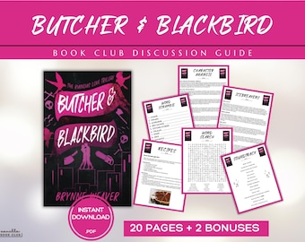 Butcher & Blackbird Book Club Guide Book Club Games Book Discussion Questions Brynne Weaver Book Club Kit Dark Romance Ruinous Love Trilogy