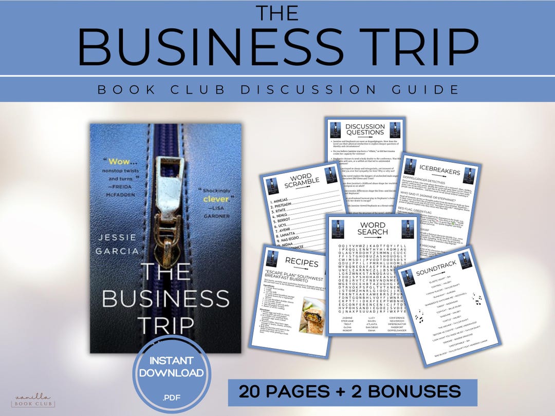 The Business Trip Book Club Guide Book Club Games Book