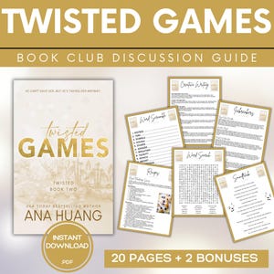 Twisted Games Book Club Guide Book Club Games Book Discussion Questions Ana Huang  BookTok Bookstagram Spicy Romance Novel Reading Group