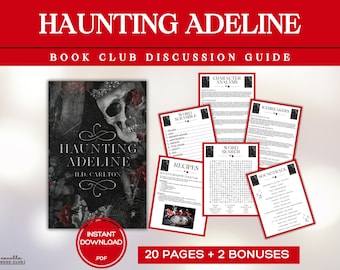 Haunting Adeline Book Club Anleitung Buch Club Spiele Buch Diskussion Fragen H.D. Carlton Book Club Aktivitäten Kit Dark Gothic Romance Fiction