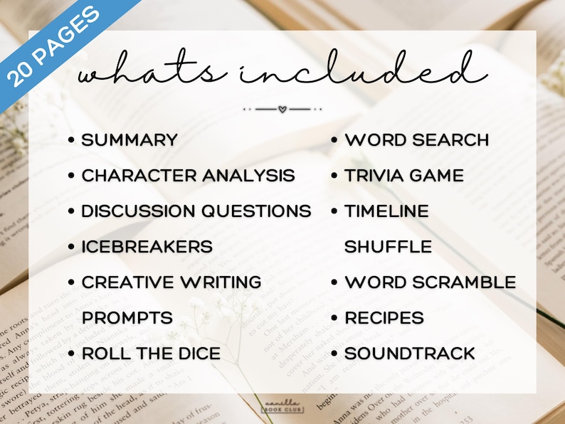 Night Road Book Club Guide Book Club Games Book Discussion Questions Kristin Hannah Book Club Kit Reading Activities Literary Fiction