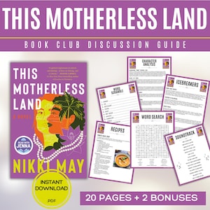 This Motherless Land Book Club Guide Book Club Games Book Discussion Questions NIkki May Book Club Kit Activity Historical Fiction Novel