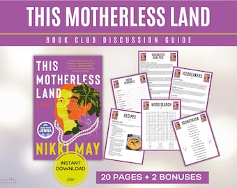 Guía del club de lectura Esta tierra sin madre Juegos del club de lectura Preguntas para debates sobre libros Kit del club de lectura de Nikki May Actividad Novela de ficción histórica