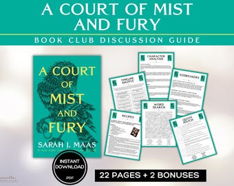 A Court of Mist and Fury Book Club Guide ACOMAF Book Discussion Questions Sarah J Maas ACOTAR Book Club Activities Fantasy Feyre Rhysand