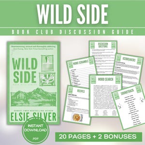 Wild Side Book Club Guide Book Club Games Book Discussion Questions Elsie Silver Book Club Kit Activity Romance Fiction Love Novel Rose Hill