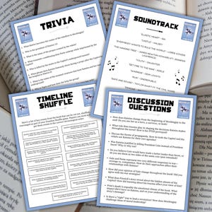 Mockingjay Book Club Guide Book Club Games Book Discussion Questions Suzanne Collins Book Club Kit Science Fiction Hunger Games Dystopian YA image 5