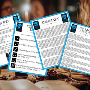 Lights Out Book Club Guide Book Club Games Book Discussion Questions Navessa Allen Book Club Kit Activity Dark Gothic Romance Fiction Novel image 4