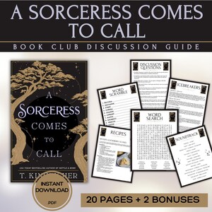 A Sorceress Comes to Call Book Club Guide Book Club Games Discussion Questions T Kingfisher Book Club Kit BookTok Bookstagram Fantasy Horror
