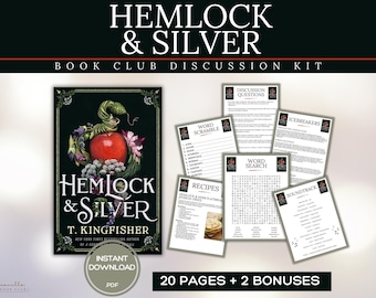 Hemlock and Silver Book Club Guide Book Club Games Discussion Questions T Kingfisher Book Club Kit BookTok Bookstagram Fantasy Horror